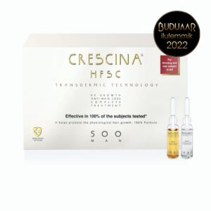 Crescina TRANSDERMIC HFSC 500 juukseampullid meestele 20+20tk 3,5ml